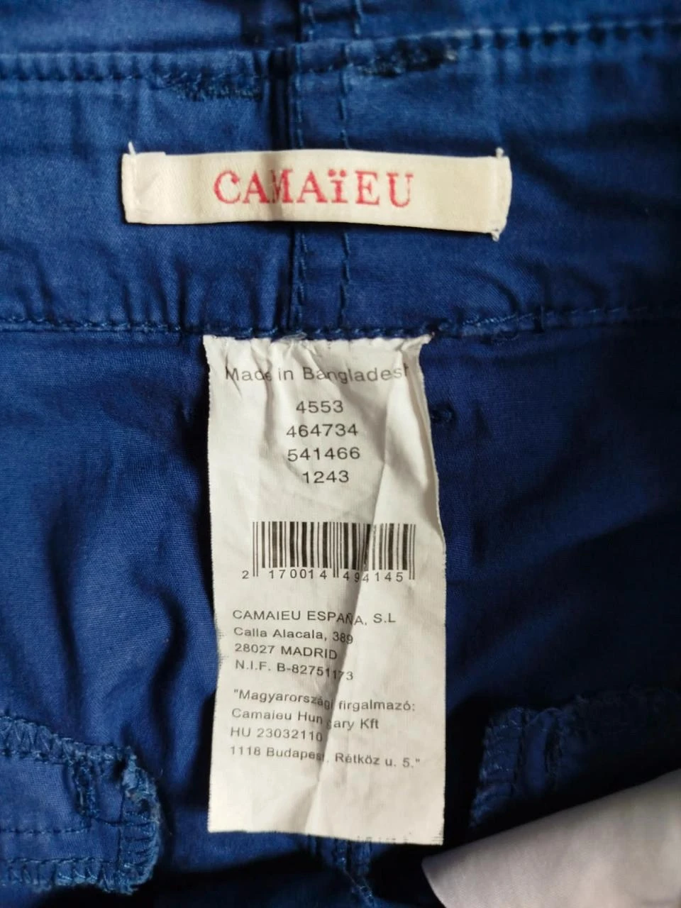 💟Blue A-line Skirt Camaïeu Women size S / 36 – photo 4
